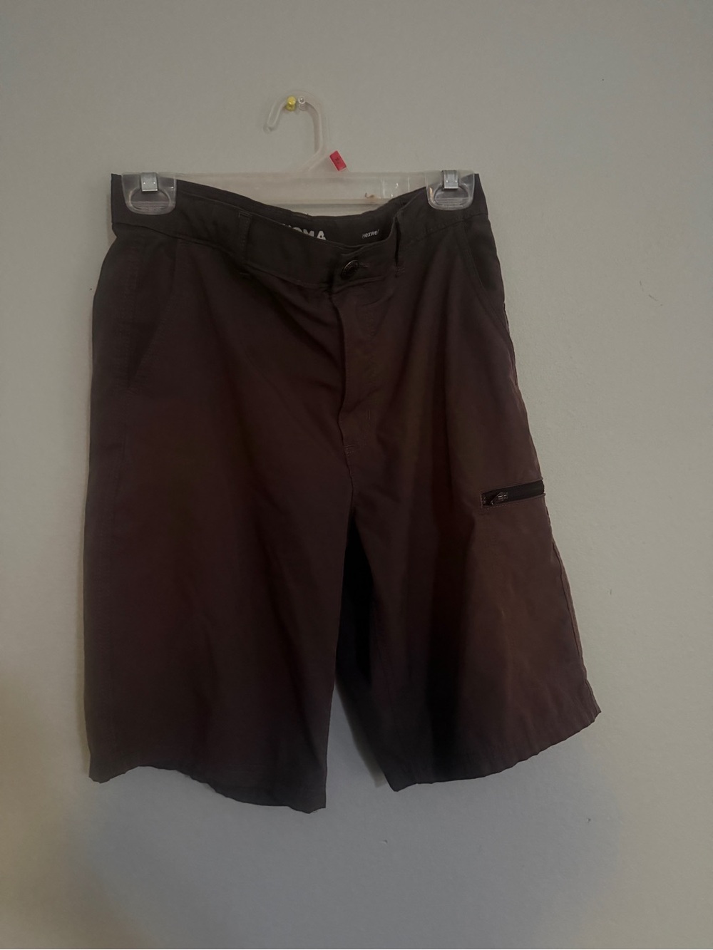 Sonoma Brown Cargo Shorts with Side Zip Pocket